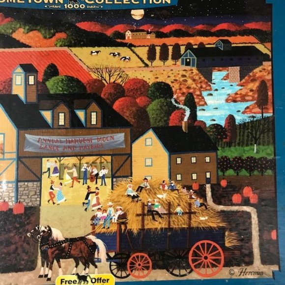 NWOT Hometown Collection Harvest Moon Dance 1000 pc - Picture 3 of 8